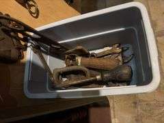 Vintage tools includes wrenches, screwdrivers, etc