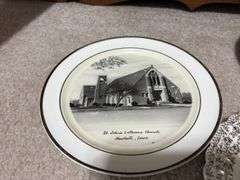 Johnson Brothers china, serving plates and platters, vases, local collector plates and more