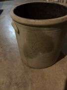 3 gallon salt glazed crock, has hairline