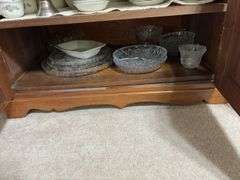 Johnson Brothers china, serving plates and platters, vases, local collector plates and more