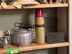 Variety of old kitchen gadgets