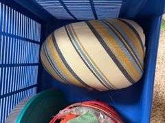 New lace, sewing notions and storage bins