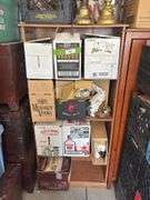 Huge collection of bunny rabbit theme decor - also includes lawyers bookshelf with glass doors, lamps, wall signs
