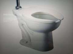 Z5646-BWL Zurn White Elongated Standard Height Commercial Toilet Bowl , Z6011AV-WS1-BWN 1.6 GPF AquaVantage AV Exposed Bedpan Washer Flush Valve (26-1/2" Rough-In) , Z5955SS-AM-STS Elongated Open Front Less Cover Commercial HD Toilet Seat with Anti-Microbial, SS (Standard White)