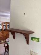 Amana walnut clock shelf 7 x 18
