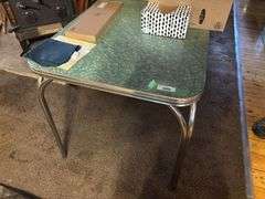 Chrome leg vintage table