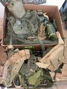 Canteens, seats, buckles, bags, etc