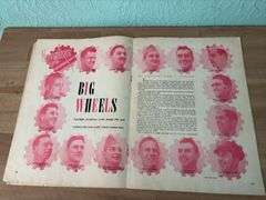 Military buttons and Log of Navigation June 1945 magazine