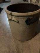 3 gallon salt glazed crock, has hairline