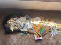 Large assortment of rotary club flags from all over the world! These have been in a smoking home