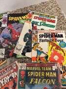 Comic books, mainly Spider-Man