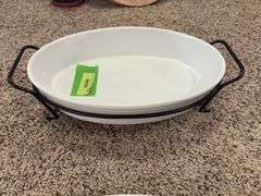Baking and serving dishes, Corning ware and glass