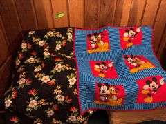 Two machine stitched quilts-44x50 and 42x52