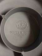 Aluminum griddle and Griswold Patty Molds, box in bad shape