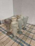 Retro stemware, one glass does have very small chip