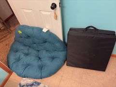 Giant floor pillow and fold up mat 2' x 6'