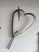 (2) 48" tall heart shaped plant hangers