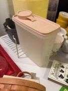 Variety of drink ware, plastic containers, custard cups etc....