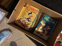 Box full of vintage comics
