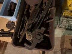 Vintage tools includes wrenches, screwdrivers, etc