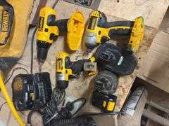 DeWalt hand tools, batteries, and chargers