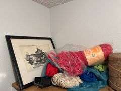Persian cord, wall art, Thailand jute, bookends, lamp oil, shoe shine kit, entry rug, piece of linoleum and more