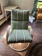 Two swivel patio chair One cushion does have hole