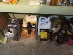 All on shelves includes all kinds of hardware, tools, tins, seal, tapes, etc BRING YOUR BOXES!!