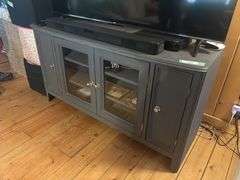 Matte painted entertainment center console