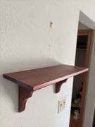Amana walnut clock shelf 7 x 18