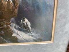 "Avalanche" Barbara Peets sheep print 33 x 27