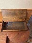 Small wood table, magazine rack, shelves, etc 6 pcs