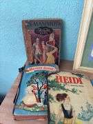Framed Little Bo Peep, five very old children’s books