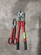 New bolt cutters and large tin snips