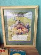 Framed Little Bo Peep, five very old children’s books