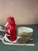 Vintage Plastic Santa and his 8 reindeer These are the really good ones!