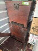Set of four lift top storage chests three small one large - need a little TLC