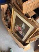Huge box of artwork there are some quality pieces in here, including wildlife, floral, abstract