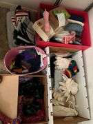 Ladies scarves, gloves, hankies, purses etc..