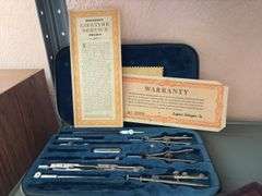 Post Versalog and Dietzgen drafting kit