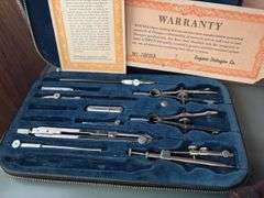Post Versalog and Dietzgen drafting kit