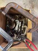 Box of C clamps
