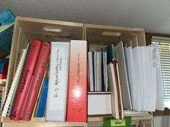 Metal shelf unit and instructional materials