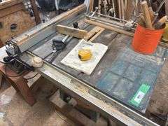 Jet brand 10 inch contractor saw - may need to be disassembled to get it out