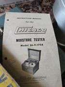 Chicago moisture tester, heat lamp, two metal signs, Farm Master pastuerizer