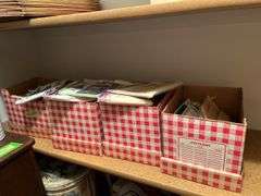 Four boxes of patterns