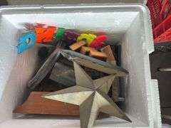 Five boxes of miscellaneous home decor