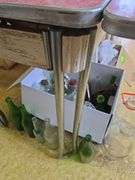 25 x 40 chrome leg kitchen table w/pull out leaves