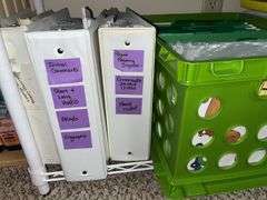 Metal shelf unit and instructional materials