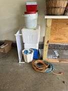 Styrofoam coolers, beverage coolers, bushel baskets, artifical flowers etc...